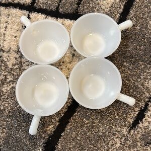 Set of Four Fire King Soup bowls